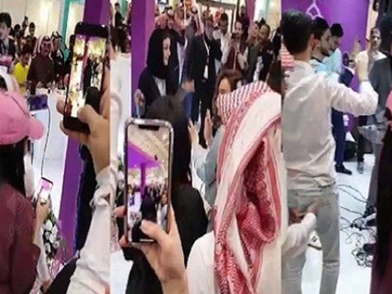 اضغط لمشاهدة الفيديو: مطربة تتعرض لموقف محرج بعد انقطاع الكهرباء في الرياض